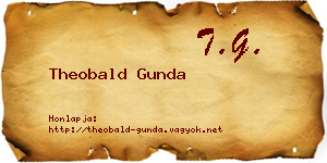 Theobald Gunda névjegykártya